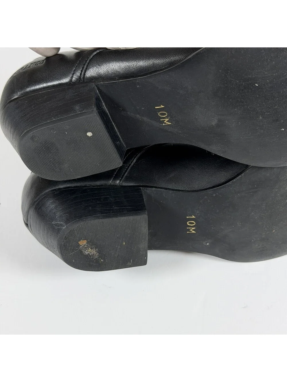 Durango RD3520 Men's Black Leather Western Slip-On Boots Size 10M S-2